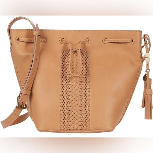 The Sak Handbags - NWT The Sak Ivy Natural Naked Vachetta Leather Drawstring Bucket Bag